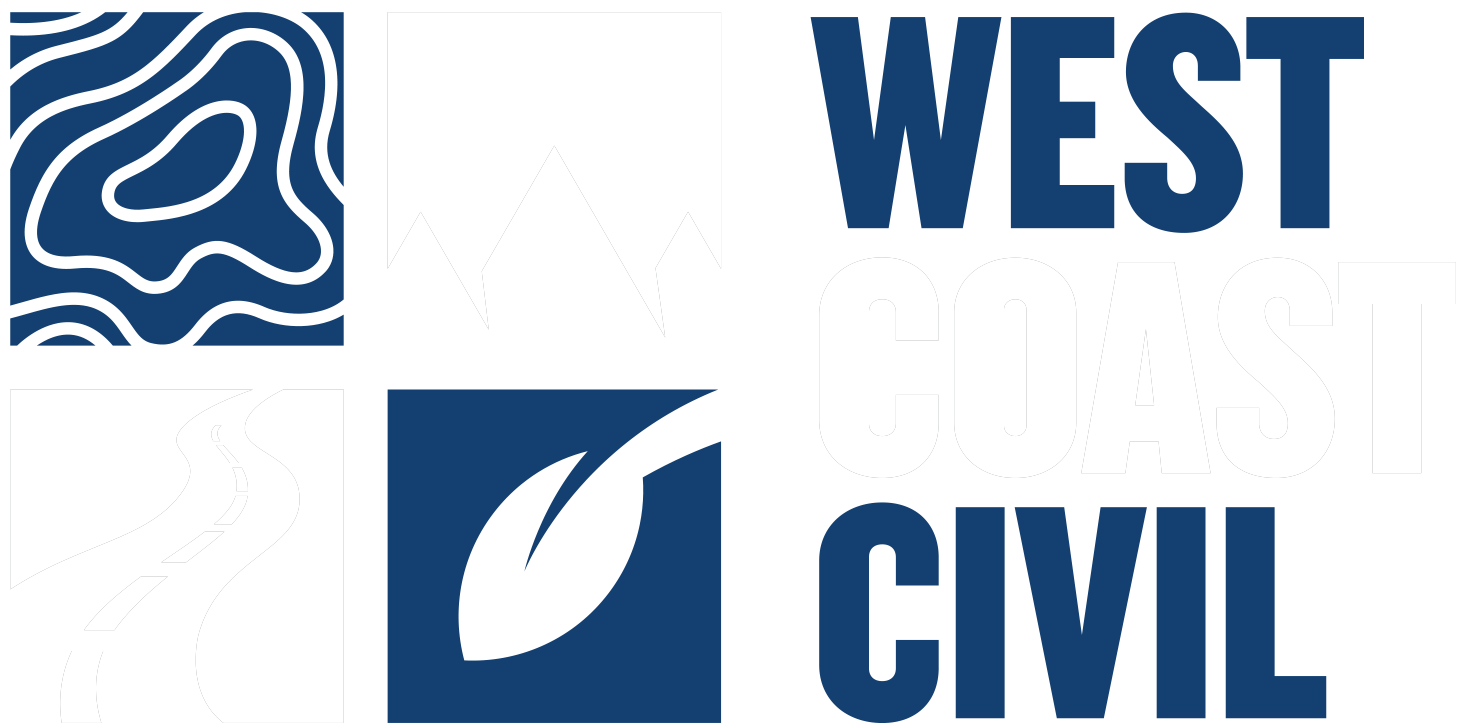 west coast civil engineering white logo